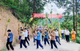 喜迎封顶日，共筑教育梦——贵州省黎平县博大归双小学封顶大吉